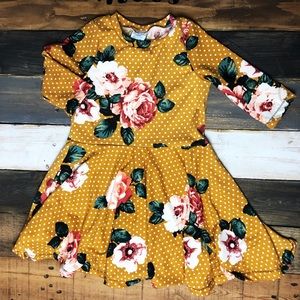 3T Floral Twirl Dress